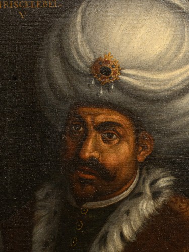 XVIe siècle et avant - Deux portraits du 16e siècle des Sultans Mourad III et Isa Celebi, école vénitienne