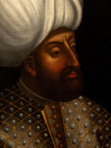  - Deux portraits du 16e siècle des Sultans Mourad III et Isa Celebi, école vénitienne