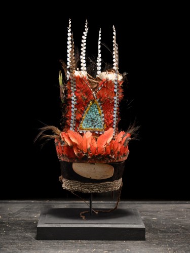 Mendi Ceremonial Headdress, Western Highlands, Papua New Guinea. - Curiosities Style 