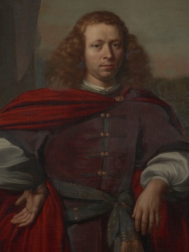 17e portrait gentilhomme avec plaquette "magistrat flamand Nicolaes Maes" - Spectandum