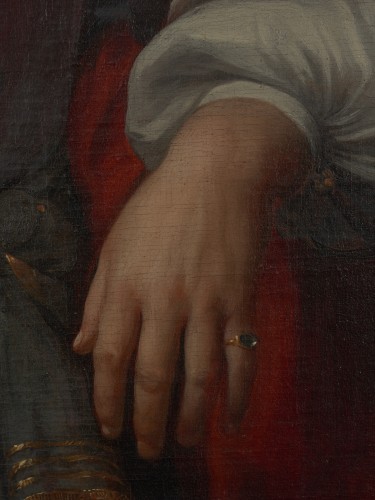  - 17e portrait gentilhomme avec plaquette "magistrat flamand Nicolaes Maes"