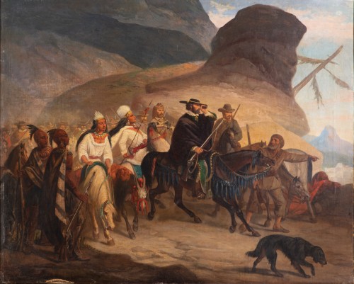 Allegorical Scene of the Lewis and Clark Expedition (1804–1806) Attributed 