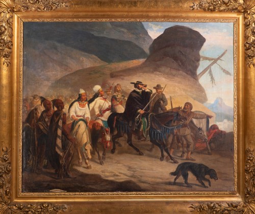 Allegorical Scene of the Lewis and Clark Expedition (1804–1806) Attributed  - Paintings & Drawings Style 