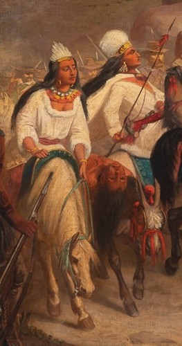 19th century - Allegorical Scene of the Lewis and Clark Expedition (1804–1806) Attributed 