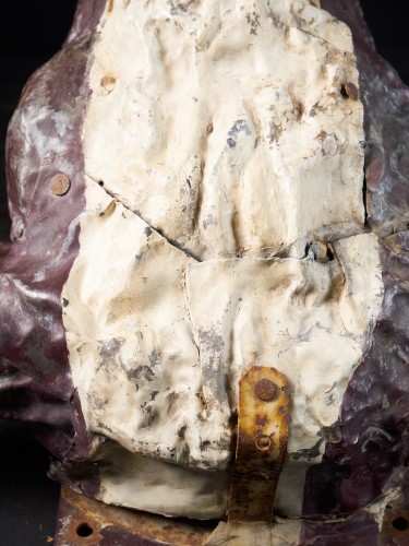 19th century - 19th C Butcher&#039;s Exterior Shop Sign of a wooden Steer Head 