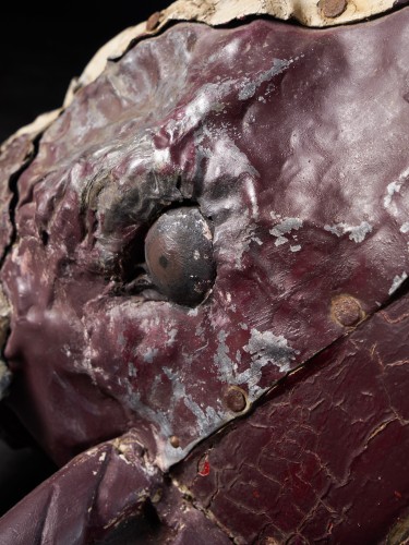 19th C Butcher&#039;s Exterior Shop Sign of a wooden Steer Head  - 