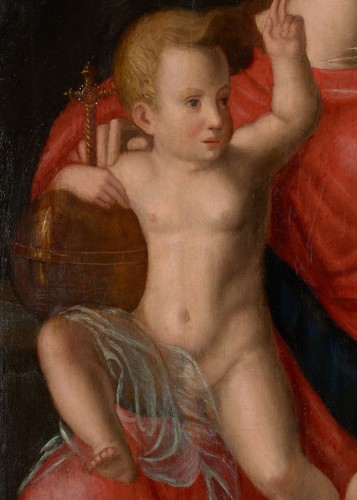 Madonna with Child, Belgium late 16th early 17th century - Paintings & Drawings Style 