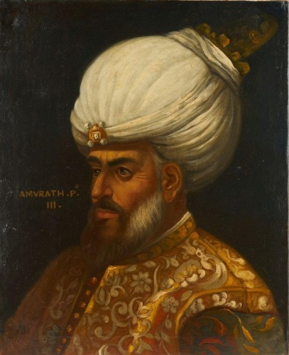 Ottoman portrait du sultan Murat,18e siècle Ecole vénitienne