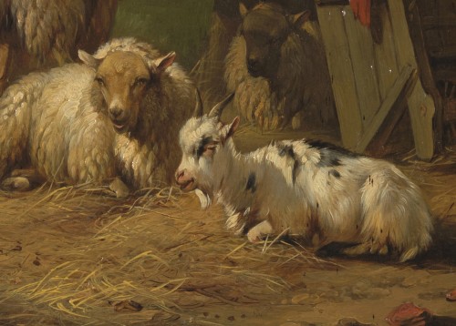 Bergerie, Pieter Plas (1810-1853) - Tableaux et dessins Style 