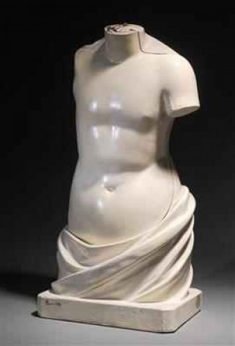 Modèle anatomique didactique de torse à organes amovibles, XIXe siècle - Objets de Curiosité Style 