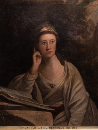Portrait de Lady Elisabeth Carter, XVIIIe siècle attribué à Joshua Reynolds