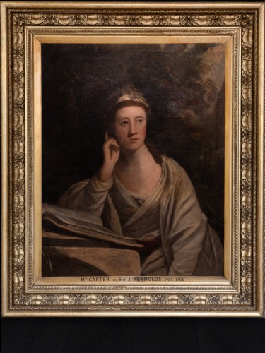 18th C Portrait of Lady Elisabeth Carter Attributed  to Joshua Reynolds  - Paintings & Drawings Style 