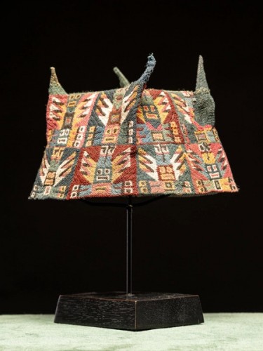 Four-Pointed or Cornered Precolumbian Hat, Tiwanaku People Bolivia - 