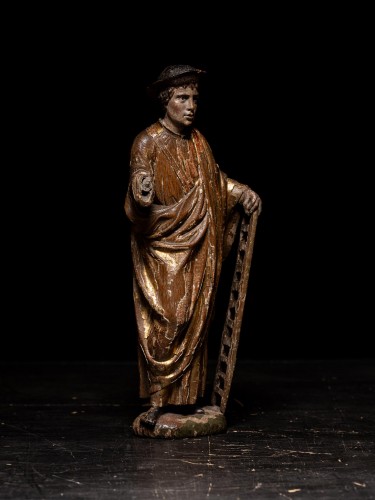 XVIe siècle et avant - Statue polychrome représentant saint Alexis d’Édesse – École flamande