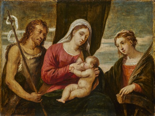 Virgin and Child, a paiting by David Teniers the Younger after Palma Vecchi