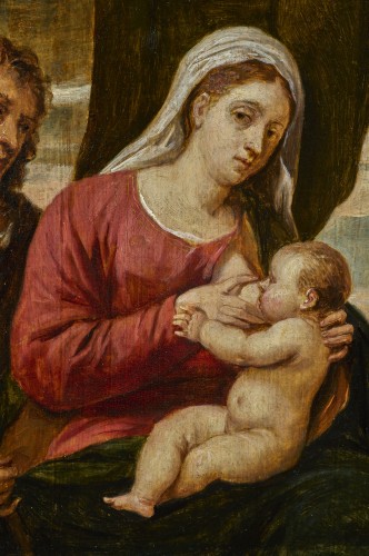 Vierge allaitant l’Enfant par David Téniers le Jeune, d'après Palma Vecchio - Stéphane Renard Fine Art