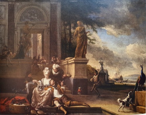 Antiquités - Dix études de chien et une étude d’étole, attribué à Jan Weenix (1641-1719)