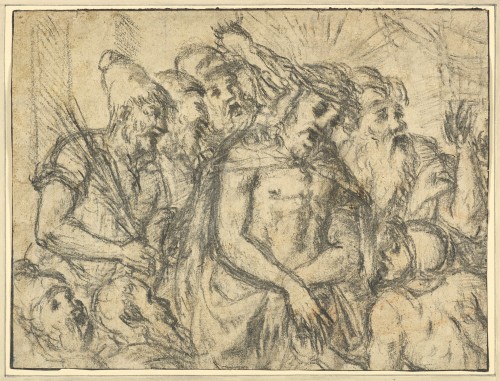 Le Christ devant Hérode, un dessin de l'Ecole de Titien