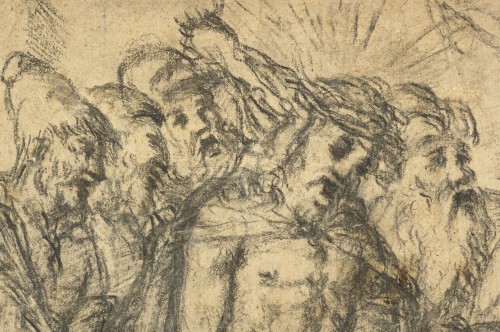 Le Christ devant Hérode, un dessin de l'Ecole de Titien - Tableaux et dessins Style Renaissance