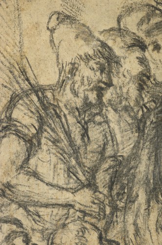 XVIe siècle et avant - Le Christ devant Hérode, un dessin de l'Ecole de Titien