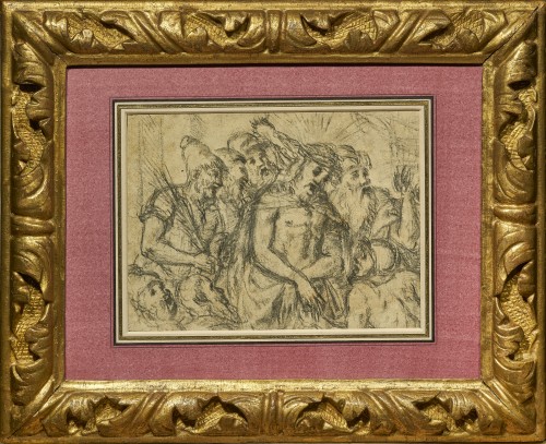 Renaissance - Christ before Herod, a drawing from the School of Titian