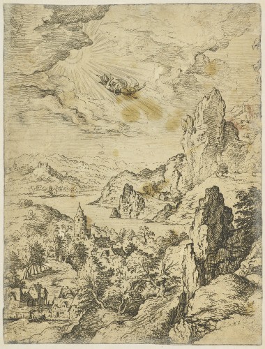 Antiquités - Christ before Herod, a drawing from the School of Titian