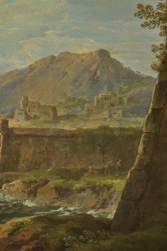 L'arrivée de l'orage, un paysage atmosphérique par un élève de Joseph Vernet - 