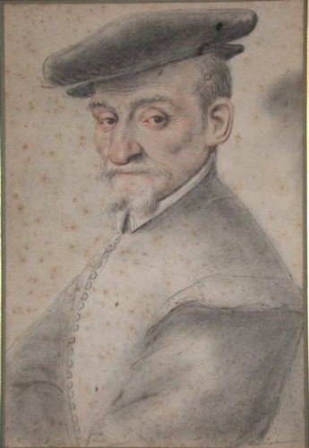 Louis XIII - Portrait of a man in three-quarter view, wearing a cap, by Lagneau