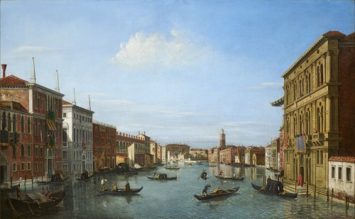 Vue du Grand Canal par William James, le suiveur anglais de Canaletto