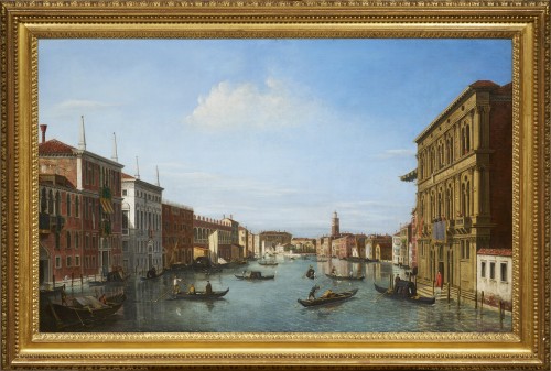 Vue du Grand Canal par William James, le suiveur anglais de Canaletto - Tableaux et dessins Style 