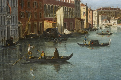 Tableaux et dessins Tableaux XVIIIe siècle - Vue du Grand Canal par William James, le suiveur anglais de Canaletto