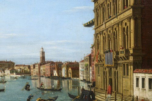 Vue du Grand Canal par William James, le suiveur anglais de Canaletto - 