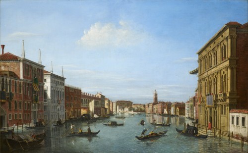 Antiquités - Vue du Grand Canal par William James, le suiveur anglais de Canaletto