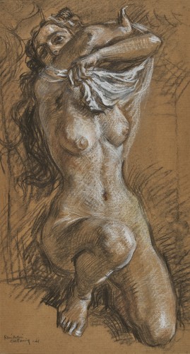Study for Spring (preparatory for the Four Seasons) by R.M Castaing