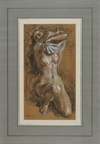 Study for Spring (preparatory for the Four Seasons) by R.M Castaing - Art Déco