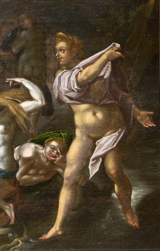  - Diana and Actaeon, a Mannerist painting inspired by Heintz the Elder