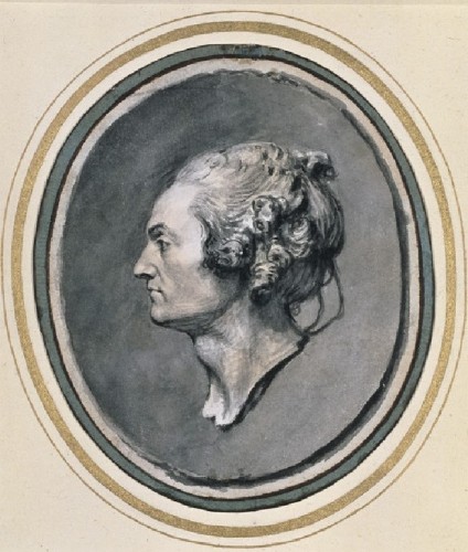 Preparatory drawing by J.J. Flipart after J.B Greuze&#039;s self-portrait - 