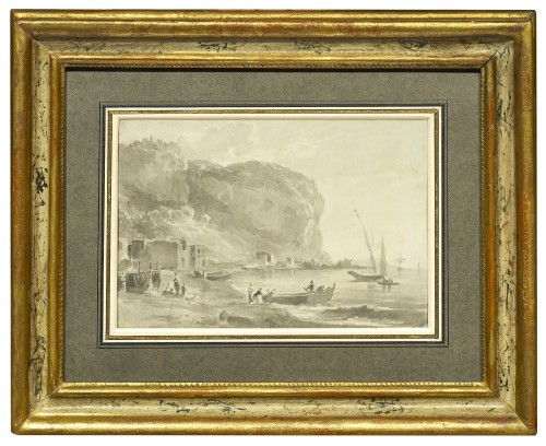 Vue de la côte du Pausilippe à Naples par William Marlow (1740 - 1813)