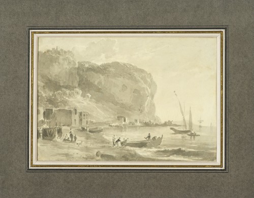 View of the Posillipo coastline near Naples by William Marlow (1740 - 1813) - Paintings & Drawings Style 