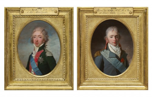 Portraits of the Duc d&#039;Angoulême and of the Duc de Berry by H.P. Danloux