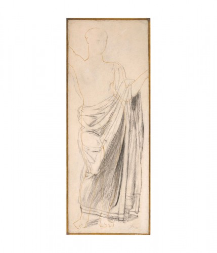 Astrée, une étude de Jean-Dominique Ingres pour la fresque de L'âge d'or à Dampierre