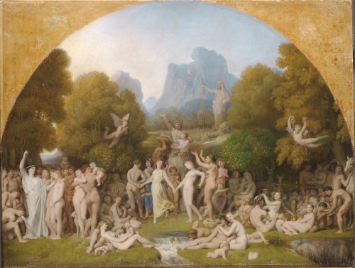 Astrée, une étude de Jean-Dominique Ingres pour la fresque de L'âge d'or à Dampierre - Louis-Philippe