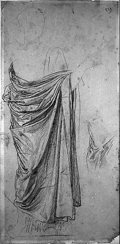 Antiquités - Astrée, une étude de Jean-Dominique Ingres pour la fresque de L'âge d'or à Dampierre