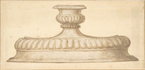 Antiquités - A candlestick Project attributed to Giulio Romano (circa 1499 - 1564)