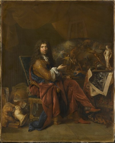 Antiquités - Portrait of Monsieur Aubert by Nicolas de Largillière (1656-1746)