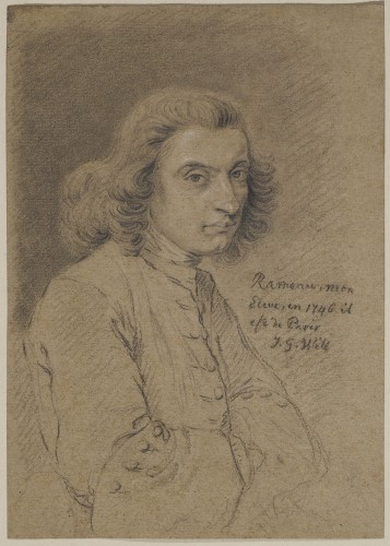 Portrait of Jean-François Rameau, &quot;Rameau&#039;s Nephew&quot; by Jean-Georges Wille