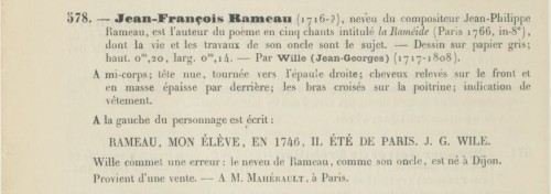 Portrait of Jean-François Rameau, &quot;Rameau&#039;s Nephew&quot; by Jean-Georges Wille - 