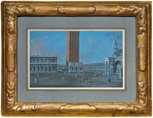 View of Piazza San Marco by Giacomo Guardi (Venice 1764 - 1835)