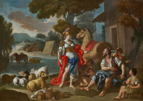 Herminia and the Shepherds - Francesco de Mura (1696 -1782)