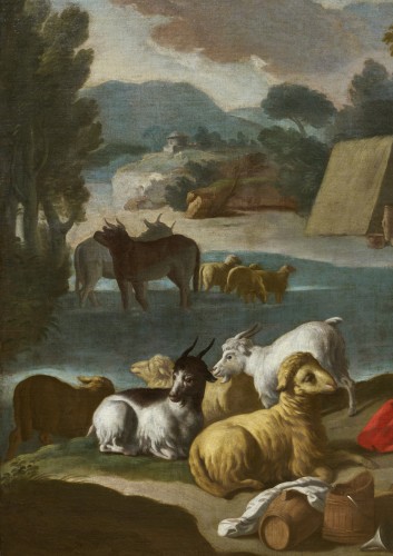 Herminia and the Shepherds - Francesco de Mura (1696 -1782) - 